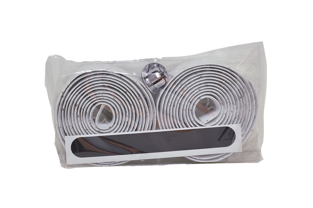 Обмотка руля шоссейная STARK 3*200см, белый крап